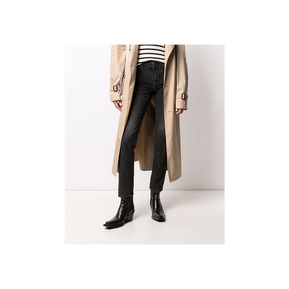 香港直邮celine 黑色直筒牛仔裤 2n206511n.