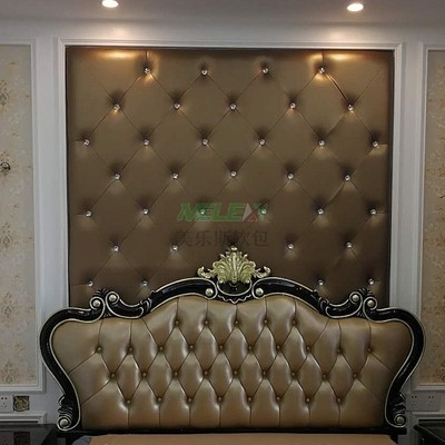 欧式拉扣软包背景墙图片