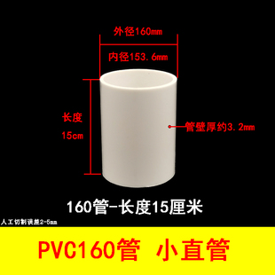 pvc管给排水管配件下水管上水管道塑料管材管件外直径160 180 200