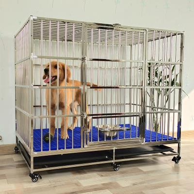 拉布拉多狗笼子大型犬不锈钢