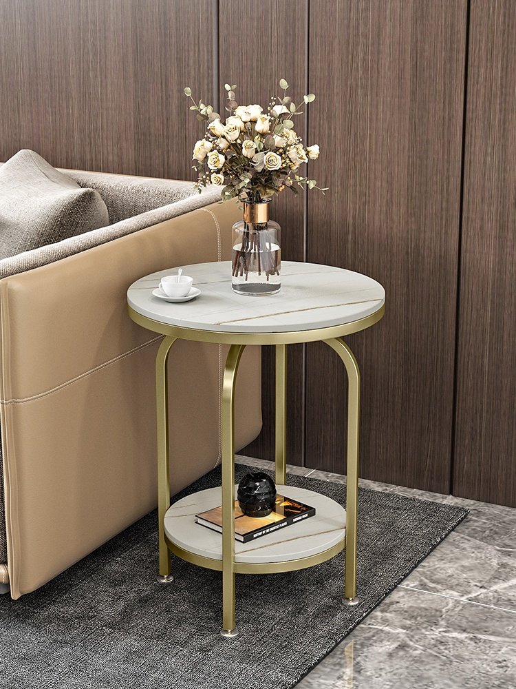 轻奢边几茶几小x角几大理石新款网红现代卧室客厅北欧沙发边柜小