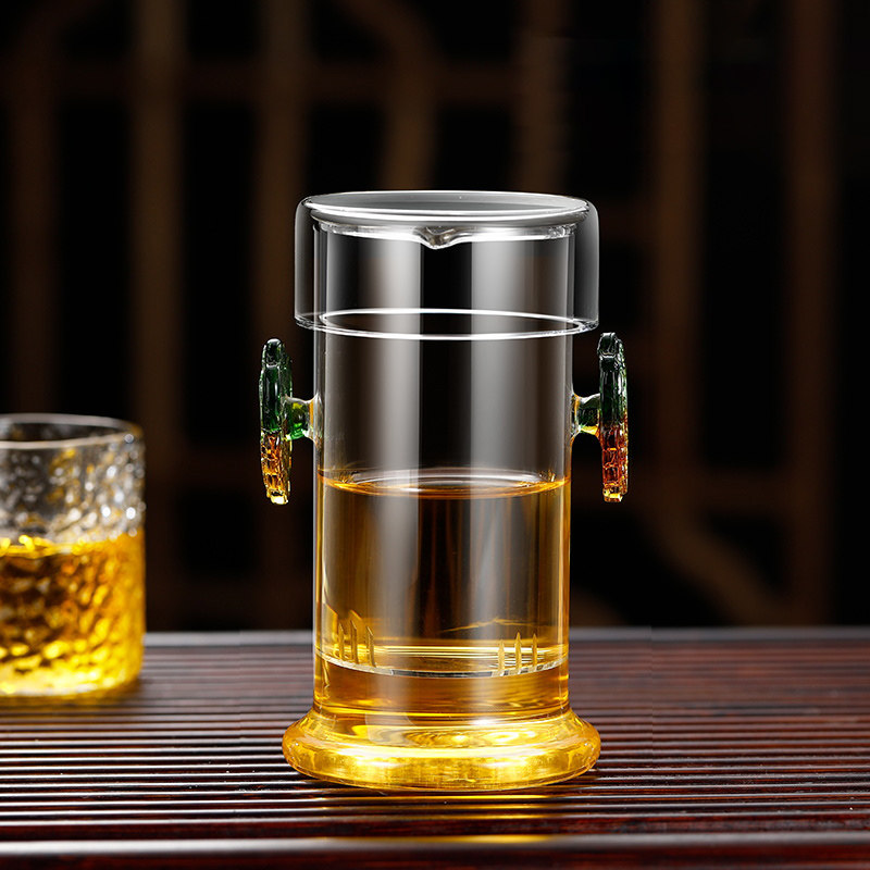 飘逸杯全玻璃泡茶壶玻璃内胆茶杯茶水分离过滤沏茶杯茶具冲茶器