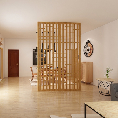 中式密度板镂空雕花隔断图片