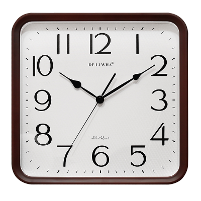 时钟挂钟客厅正方形简约现代图片