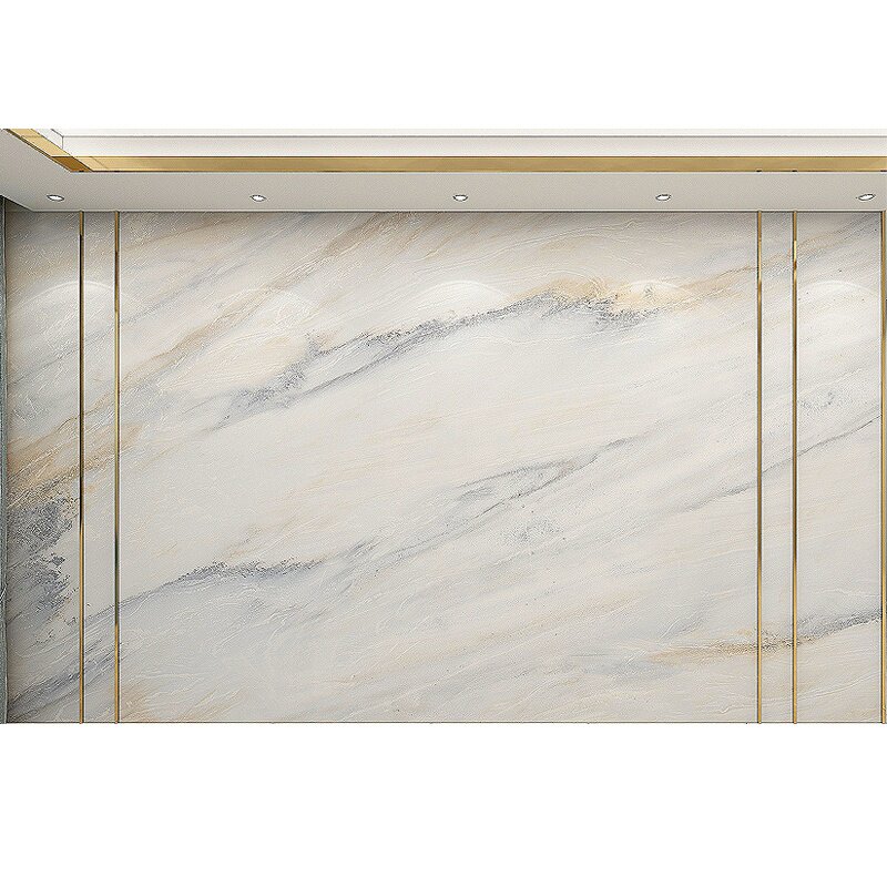 新品北欧轻奢仿大理石c纹电视背景墙壁纸现代简约壁布客厅卧室影