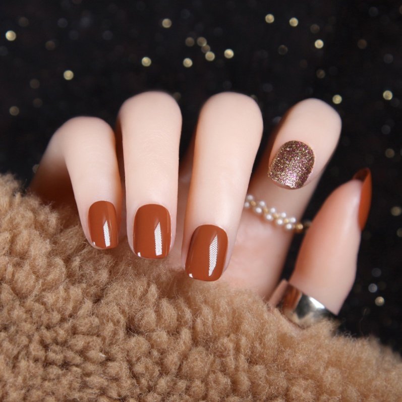 美甲贴片成品2020夏天指甲壳可摘戴穿戴美甲夏季可拆显手白新娘潮