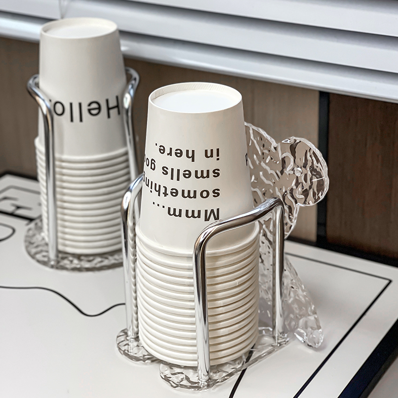 纸杯架一次性杯子取杯器家用桌面杯子
