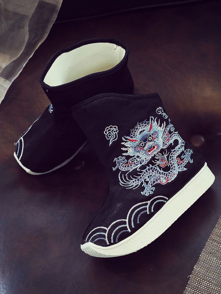 节目牛筋底舞蹈鞋国风童鞋休闲鞋复古橡胶底懒人黑布鞋中式鞋唐朝