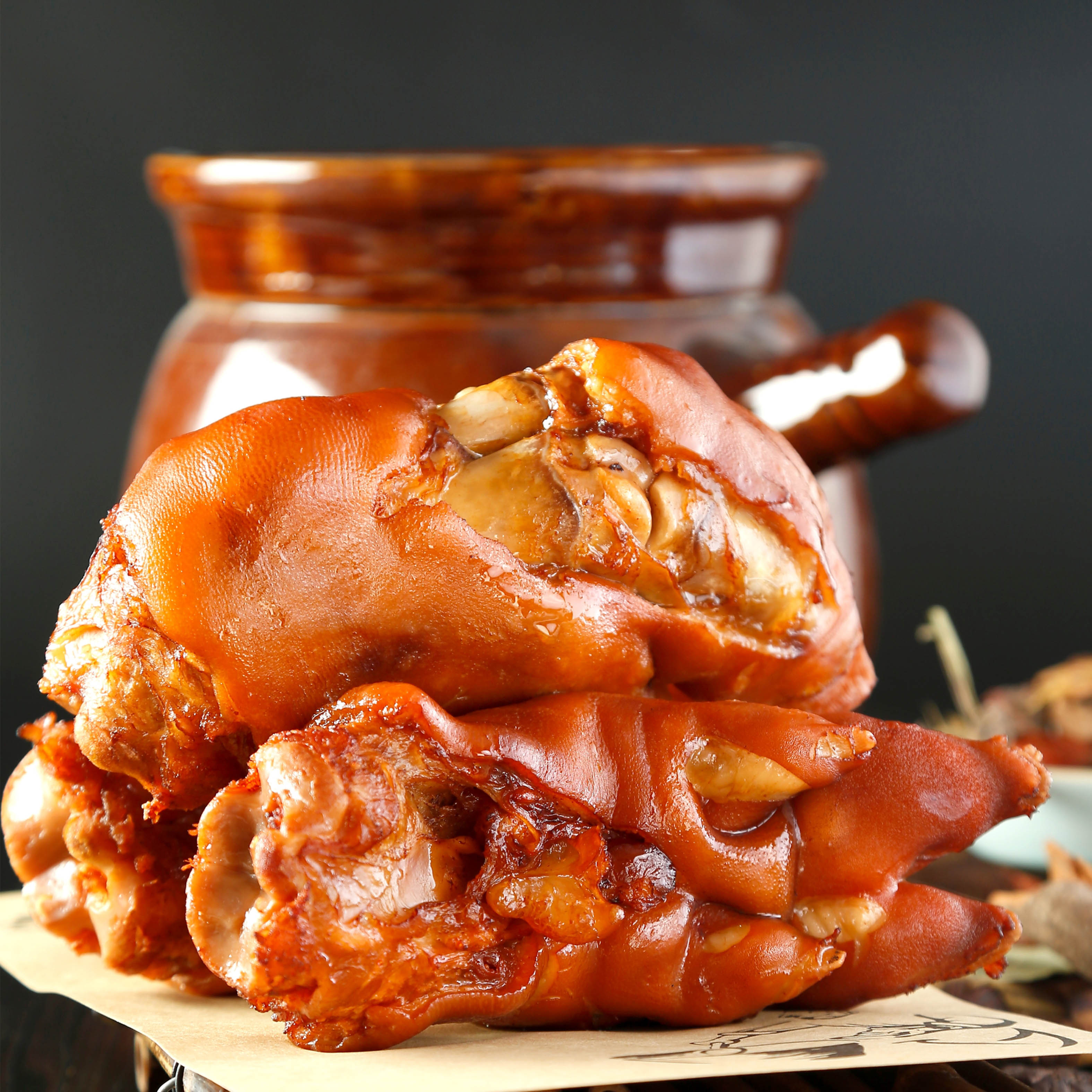 青岛正宗复盛流亭猪蹄熟食卤味山东特产即食新鲜零食带筋猪手450g