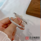 9999足银孔雀铃铛宝宝手镯婴儿银镯子儿童手饰满月周岁礼物实心