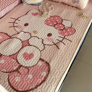 helloKitty凉席夏季乳胶学生宿舍幼儿园单人住校专用冰丝席高中生