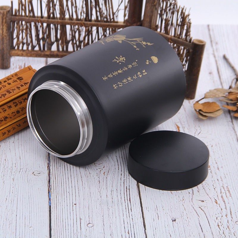 食品级201不锈钢茶叶罐密封储茶罐金属罐密封茶桶储物罐