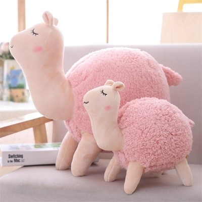 粉色系毛绒玩具图片