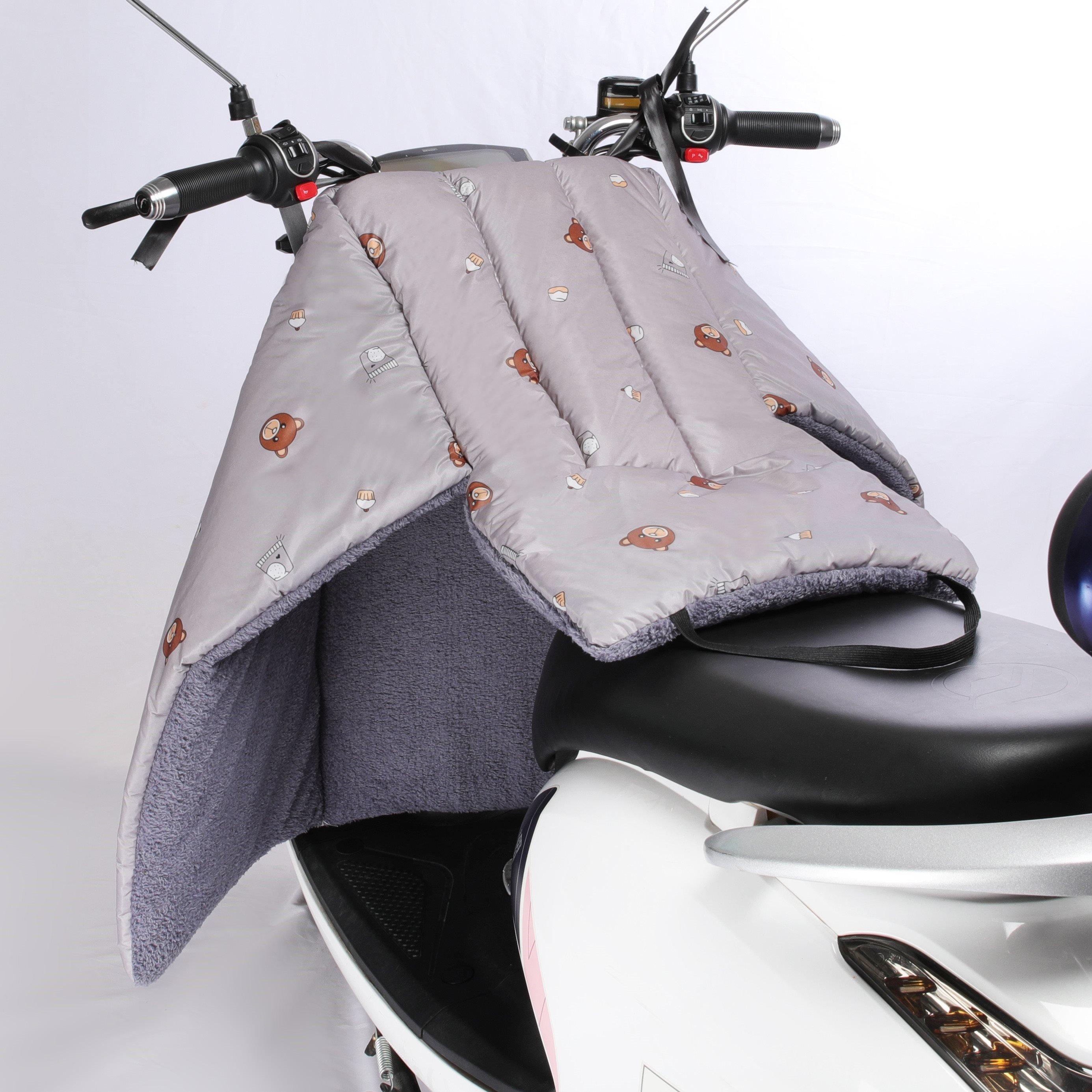 电动车前防水罩分体无把u套小型挡风电瓶保暖冬季摩托车防水被防