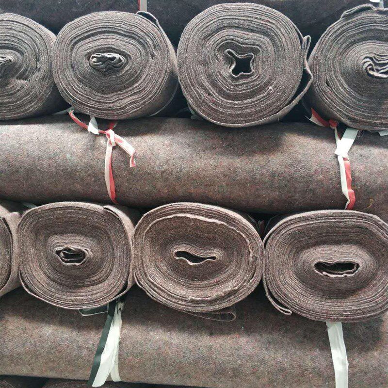 韩国温防寒铺护施工保湿养家毯防草布路具3j00g克棉毡毛毡土工布