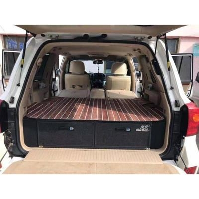 陆巡 lc200i 兰德酷路泽 车床改装后备箱储物箱 抽屉床车定制垫