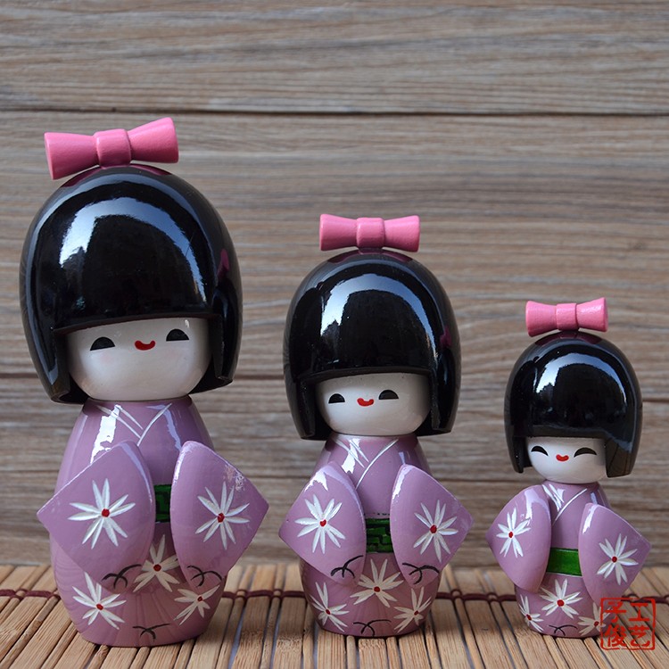 日本套娃和服娃娃木娃木偶日本人偶摆件日本料理店装饰品工艺礼品