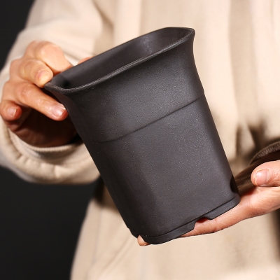 万象盆紫砂十二卷图片