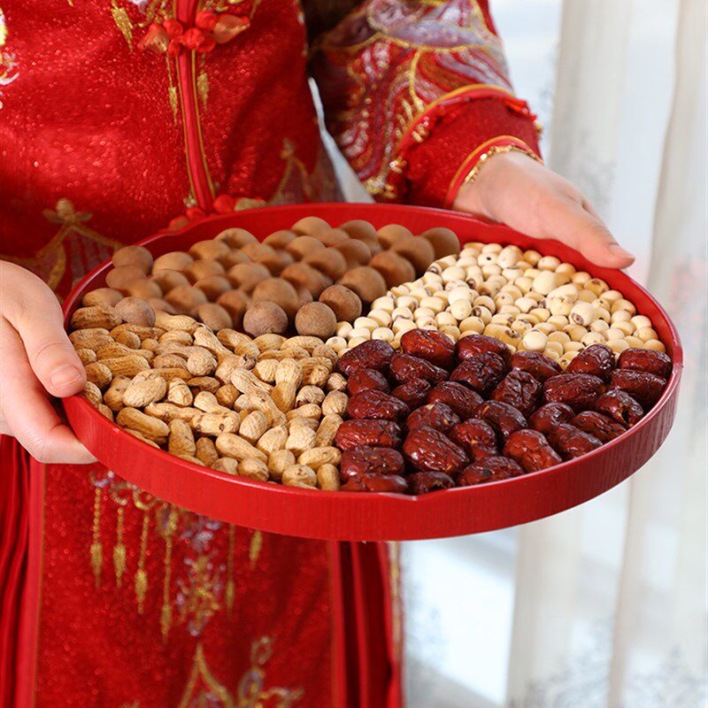 高档结婚新婚改口敬茶杯婚礼陪嫁陶瓷红喜碗婚庆喜杯茶具用品ins