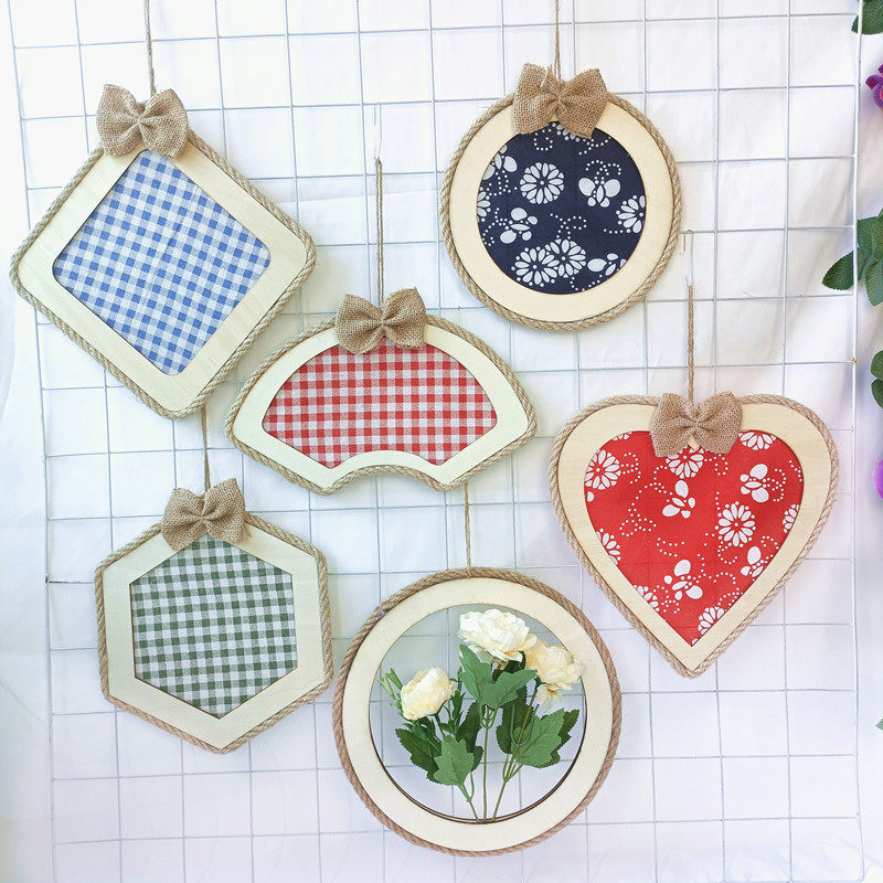 高档ins森系小清新布艺s挂饰幼儿园空中吊饰环创装饰木质田园ins