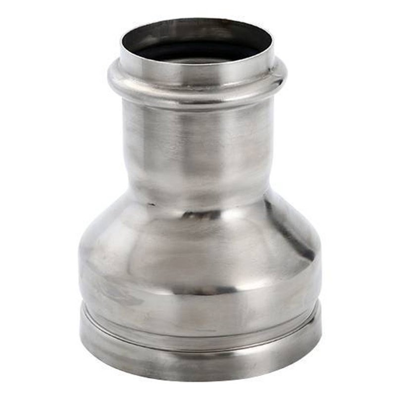 沟槽大小头_304不锈钢管件沟槽变径直通异径大小对接头卡压式薄壁