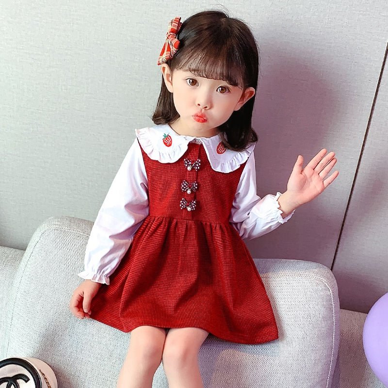 (今日6.8折)女童连衣裙春装新款洋气2021时髦女宝宝可爱公主裙小女孩