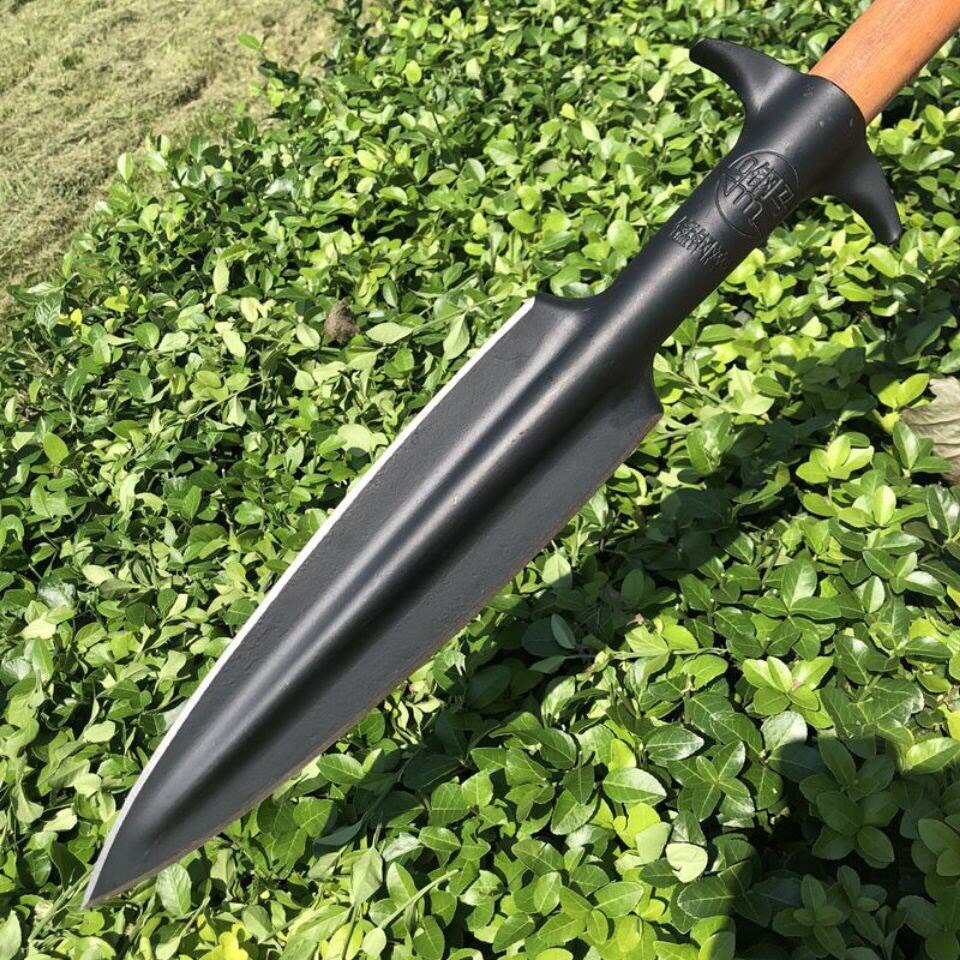 红缨枪头矛头户外祖鲁矛猎猪矛锻打霸王枪扎枪头矛枪锰钢枪头长矛