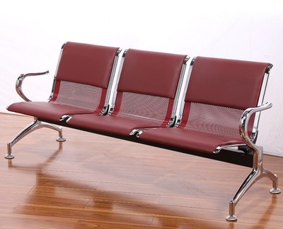排椅三人位等候椅不锈钢候诊输液椅沙f发连排四人位机场椅加厚皮