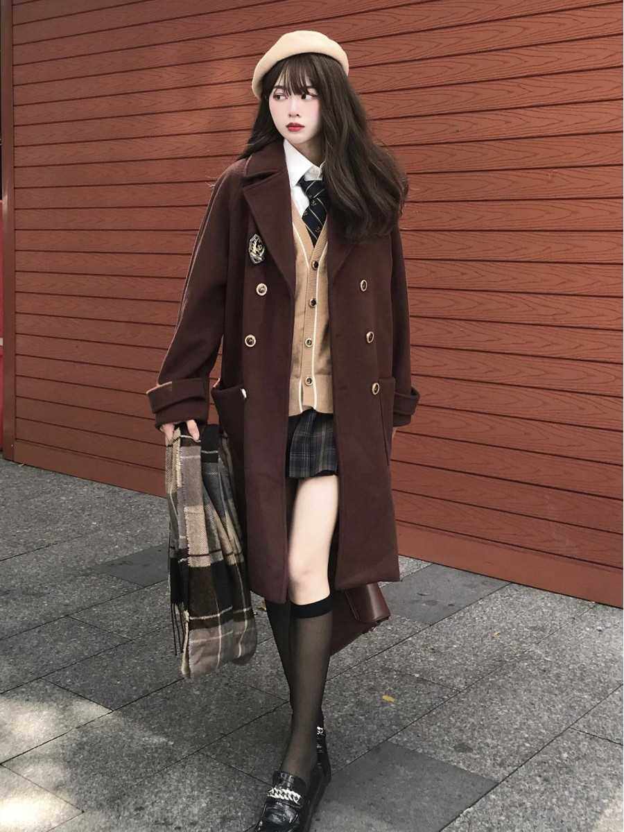 冬季jk制服大衣