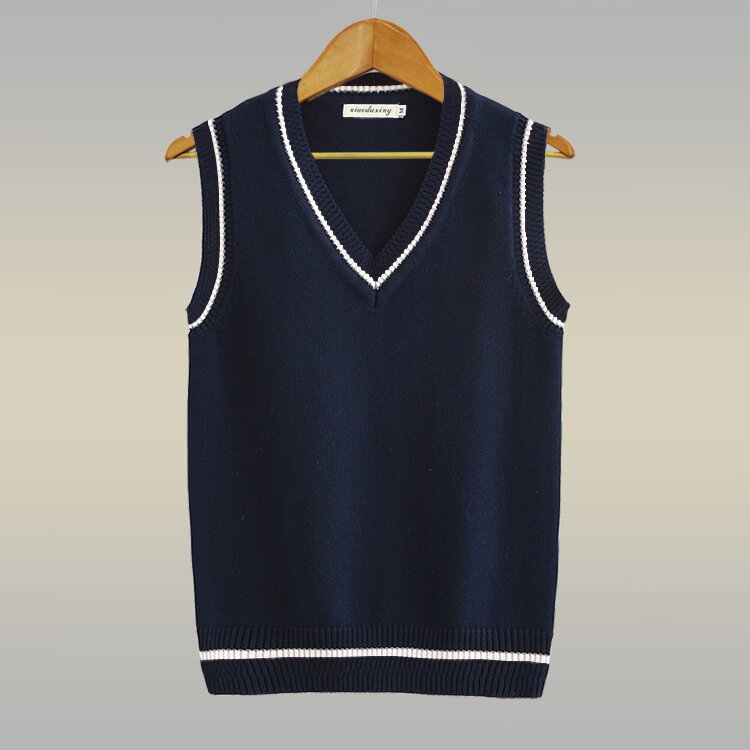 男士马甲背心青年纯棉_秋冬无袖毛衣背心男士纯棉针织衫毛线马夹青年