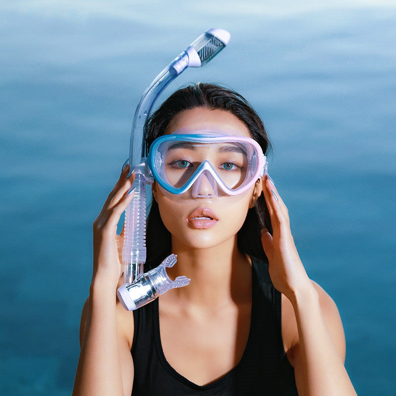 潜水面罩潜水镜浮潜三宝防雾近视全干式呼吸管成人游泳潜水装备