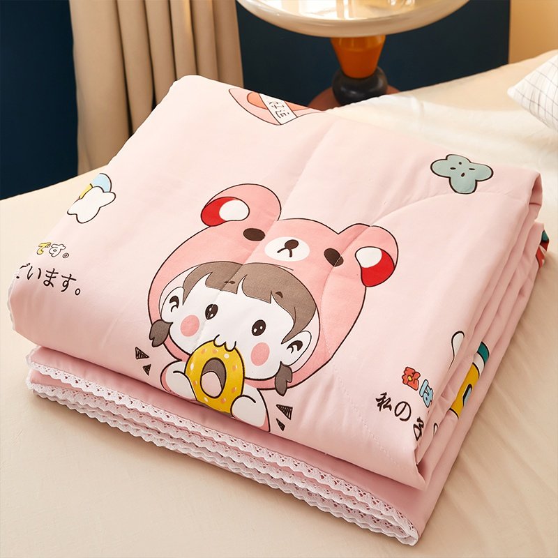 儿童夏凉被薄款棉绸儿童夏季被子纯棉夹被夏被超薄冰凉空调被可爱