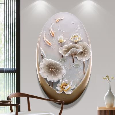 玄关3d立体浮雕装饰画简约现代图片