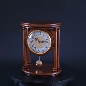中式古典h复古台钟桌面个性创意时钟座钟客厅台式家用欧式钟表摆