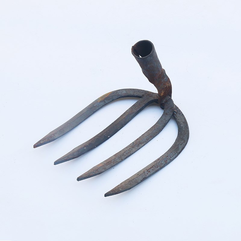 农具种菜多功能子四齿耙子耙子小工具耙子园林草搂松土钢铁钉耙扒