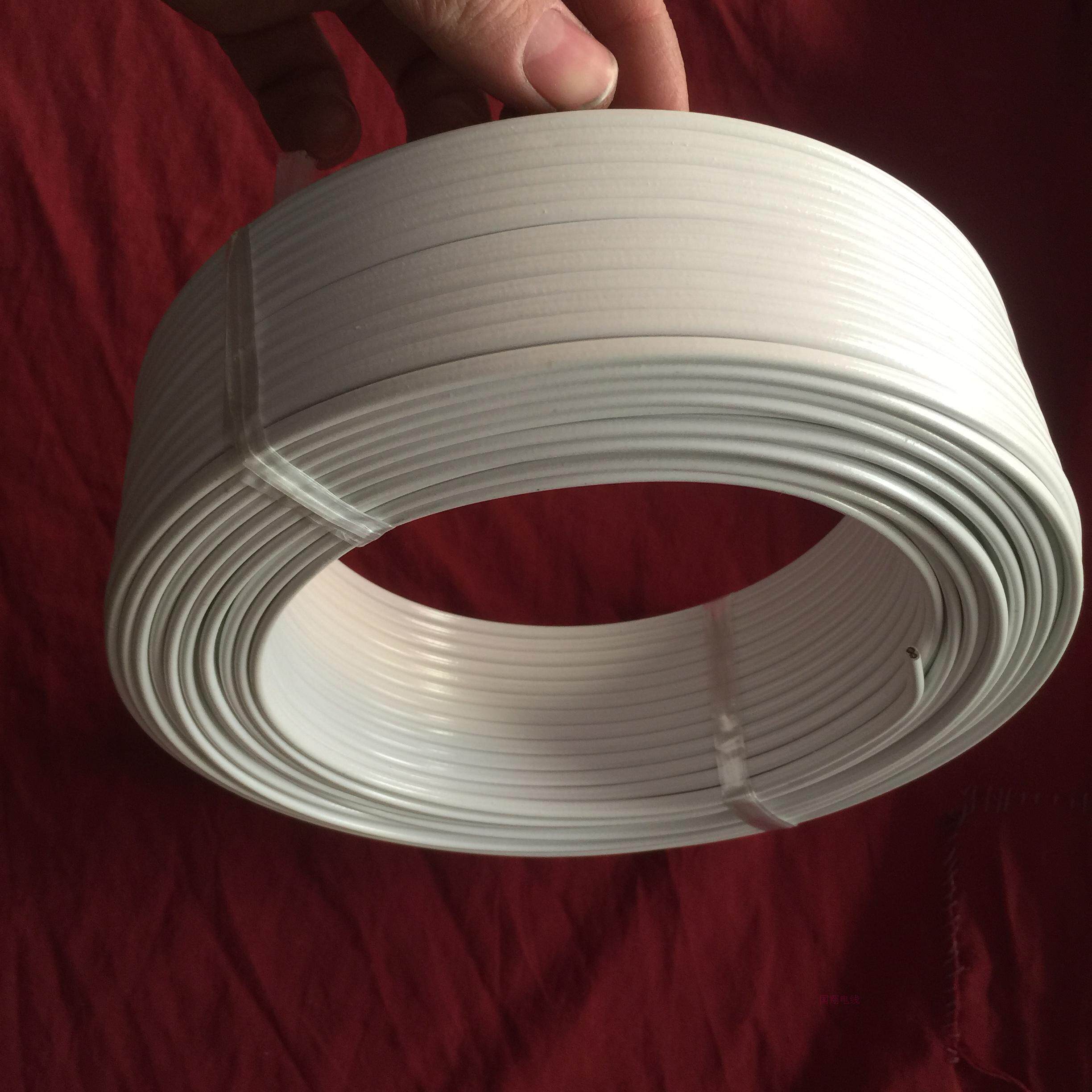 包邮白室外电话线hbgyv2x10mm铜包钢铁芯电话线2芯铁芯光纤扎线