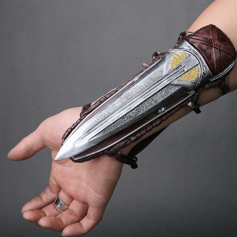 袖剑可弹射金属刺客信条起源袖箭神刃1:1盒装cosplay漫展道具