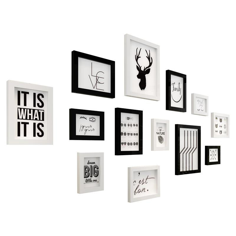 北欧7寸相框挂墙组合简约画框装裱婚纱照客厅悬挂卧室相片框装饰