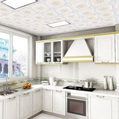 30长条pvc吊顶扣板客厅酒店塑料屋棚天花板防水塑钢屋顶装饰材城