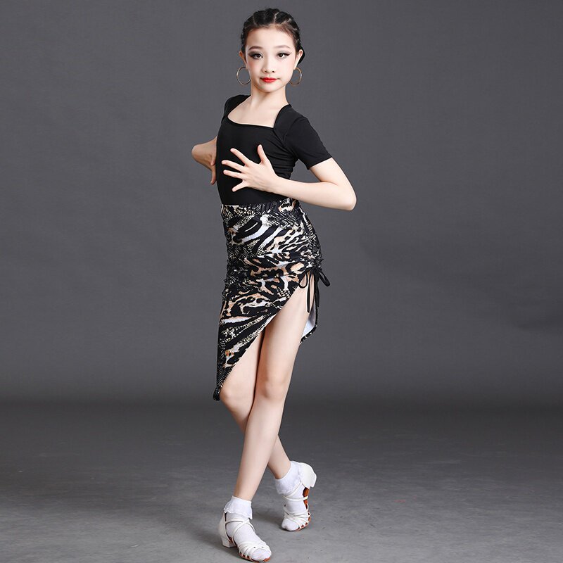 高端21新款儿童拉丁舞服女童夏拉丁舞蹈服f装拉网儿x红少丁舞奢华