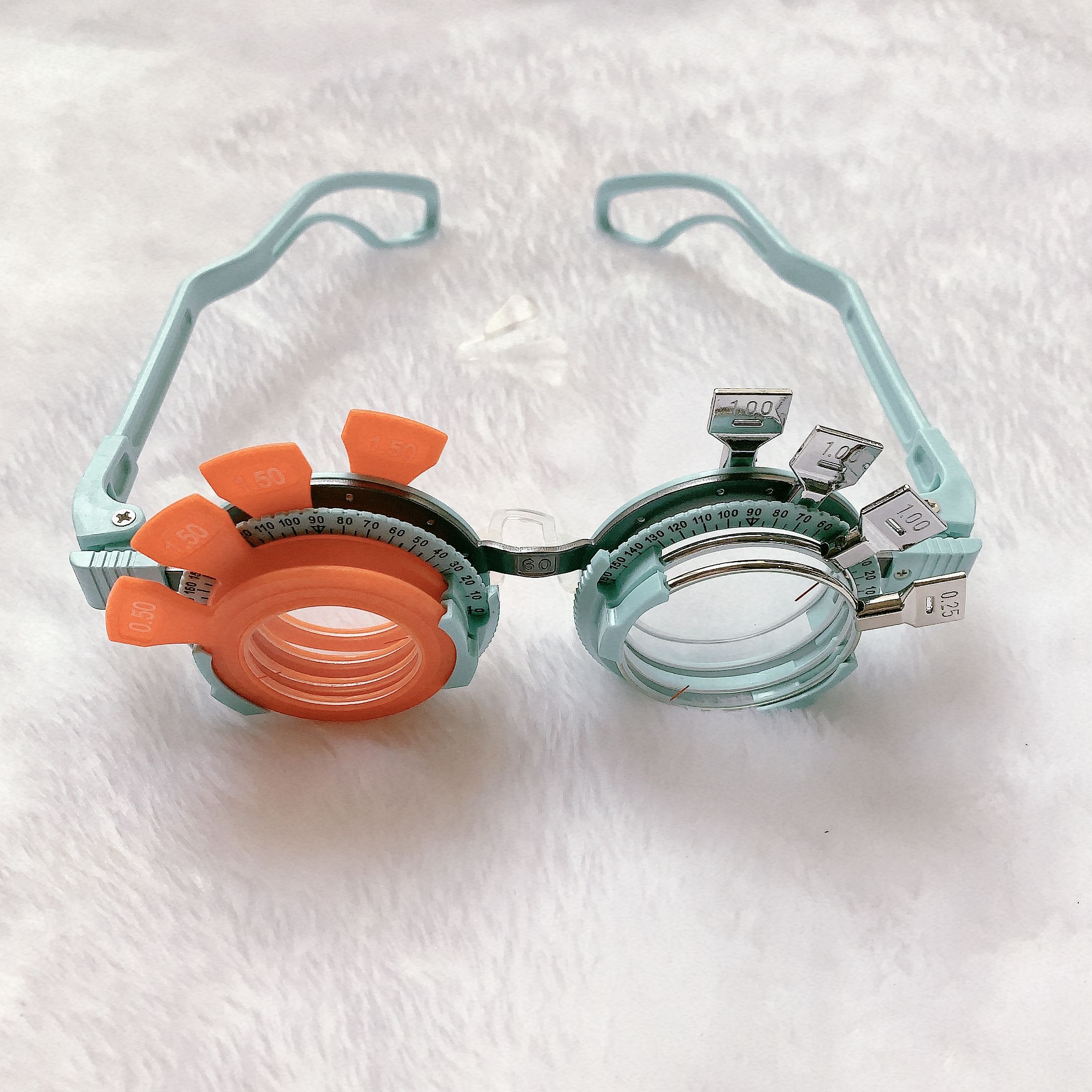 眼镜设备试镜架四卡槽试架验光架插片试戴架航空铝合金料质