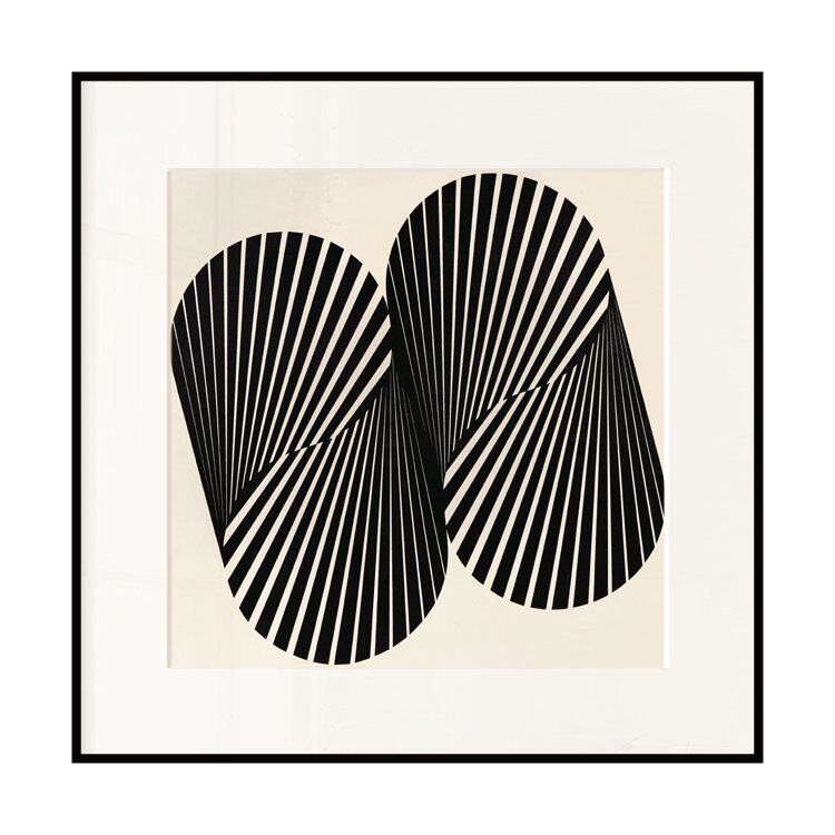 丘山生活现代抽象艺术装饰画线条黑色franzkline大师高级感挂画