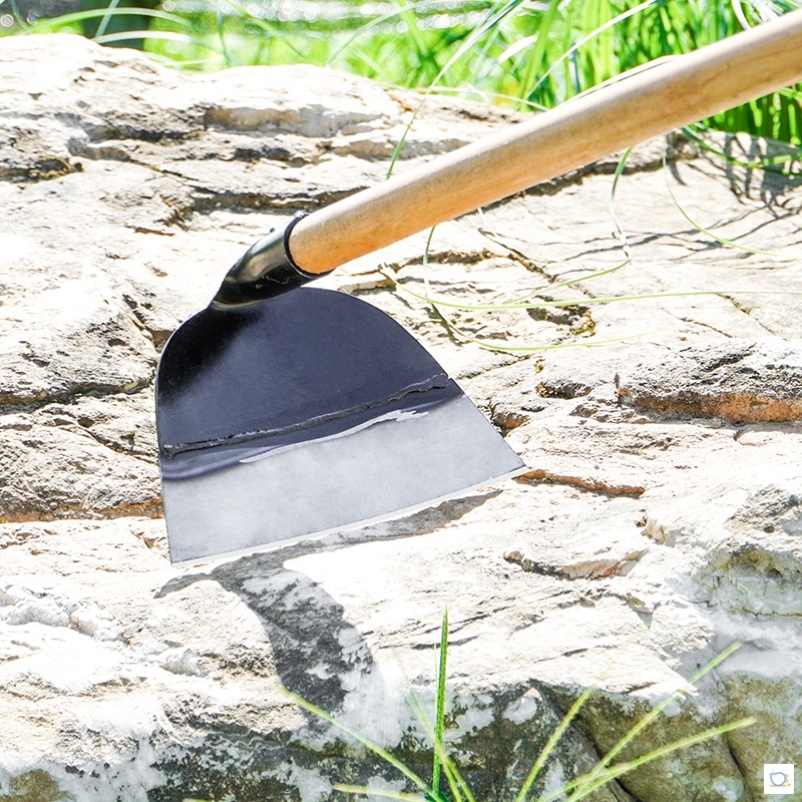 手工锻打除草锄头木柄把挖笋专用开荒种菜挖地多功能开沟农用工具