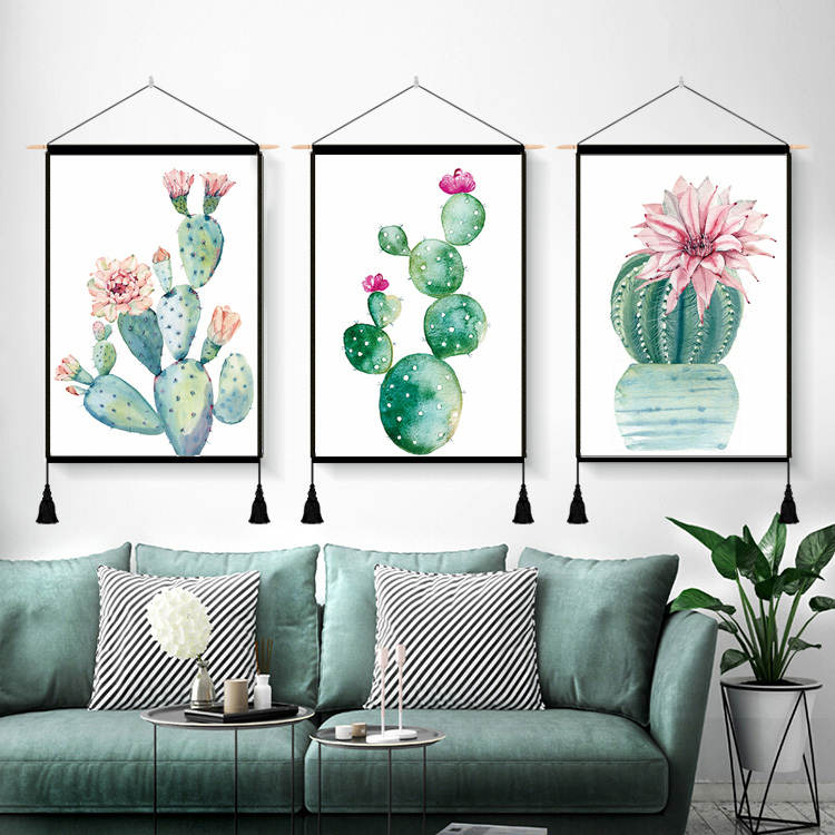 北欧ins挂布墙上床头墙面装饰背景布挂画布艺挂毯装饰画画布客厅