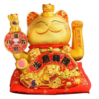 摆件礼品生意做生意大猫开业招财高档贺礼大摆饭店送礼发财大气