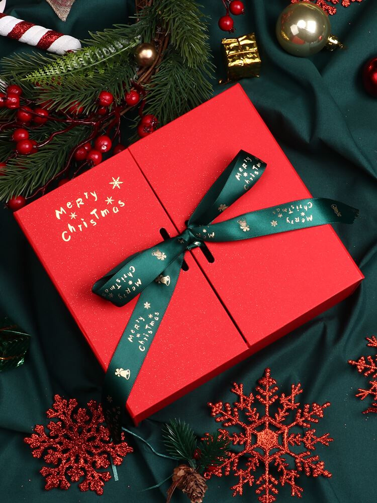 长方形礼品盒圣诞节礼盒送男朋友苹果包装盒礼物盒盒子空盒ins风