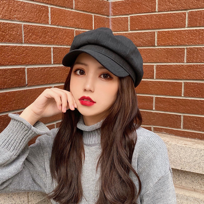 春夏天薄款八角帽女韩版百搭复古报童帽文艺休闲英伦网红帽子潮男
