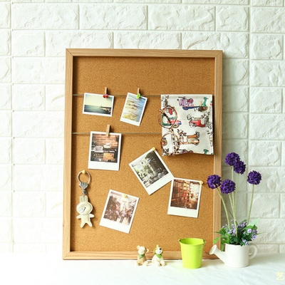 家用创意个性留言板照片墙装饰水松板软木板背景墙挂式图钉板