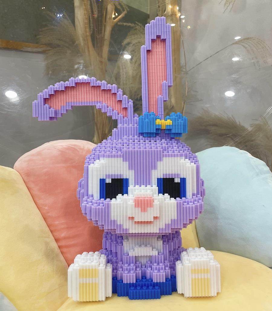 星黛露乐高人积木微钻小颗粒益拼装玩具智高成年立体难度星黛露迪