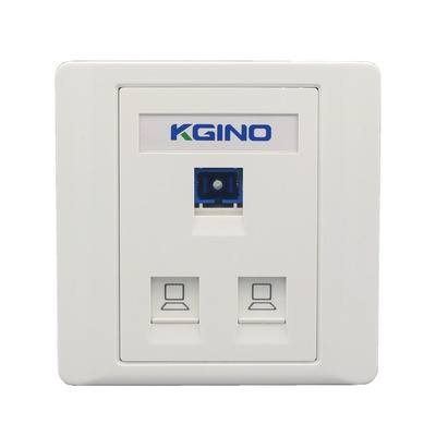 光纤2加电脑信息个墙壁宽带86双口qsc型网线面板